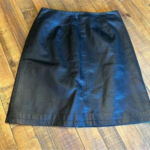 100% Leather skirt size 16
